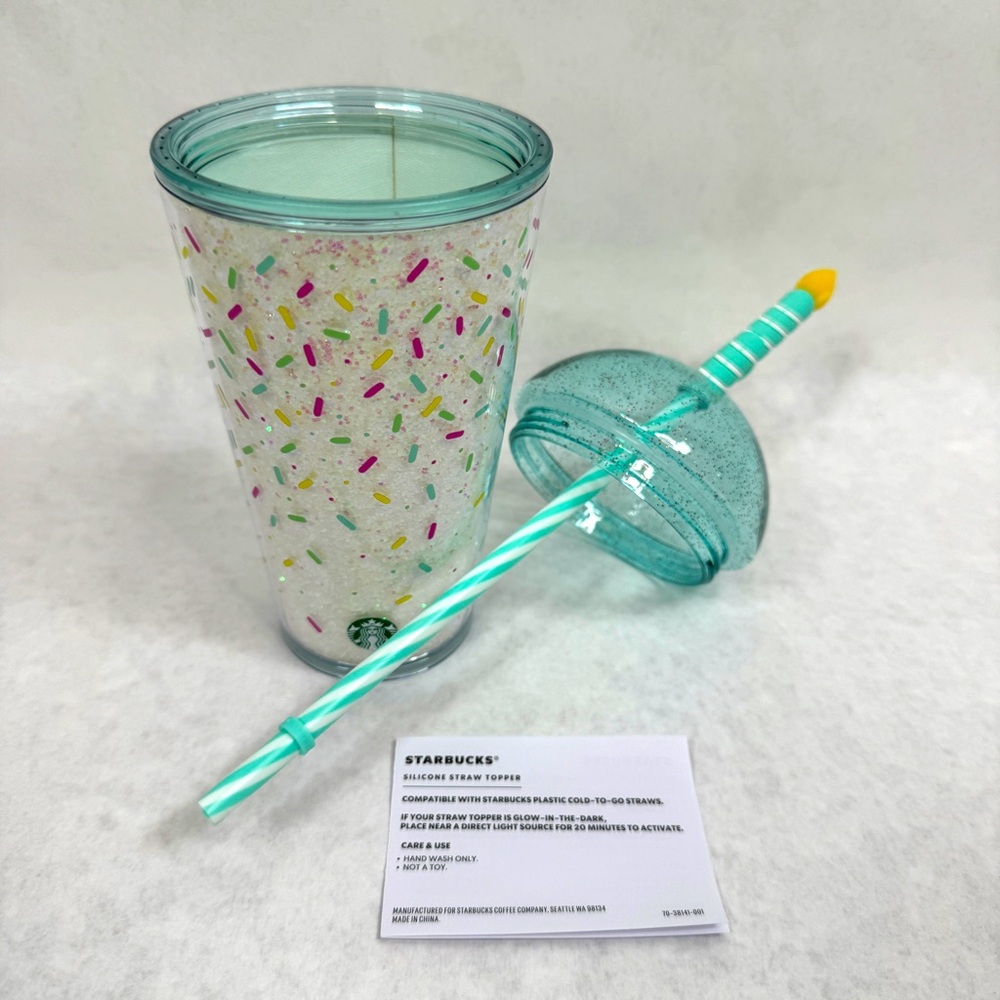 STARBUCKS Birthday Cake Glitter Cup - 16 oz / Grande - Picture 8 of 10